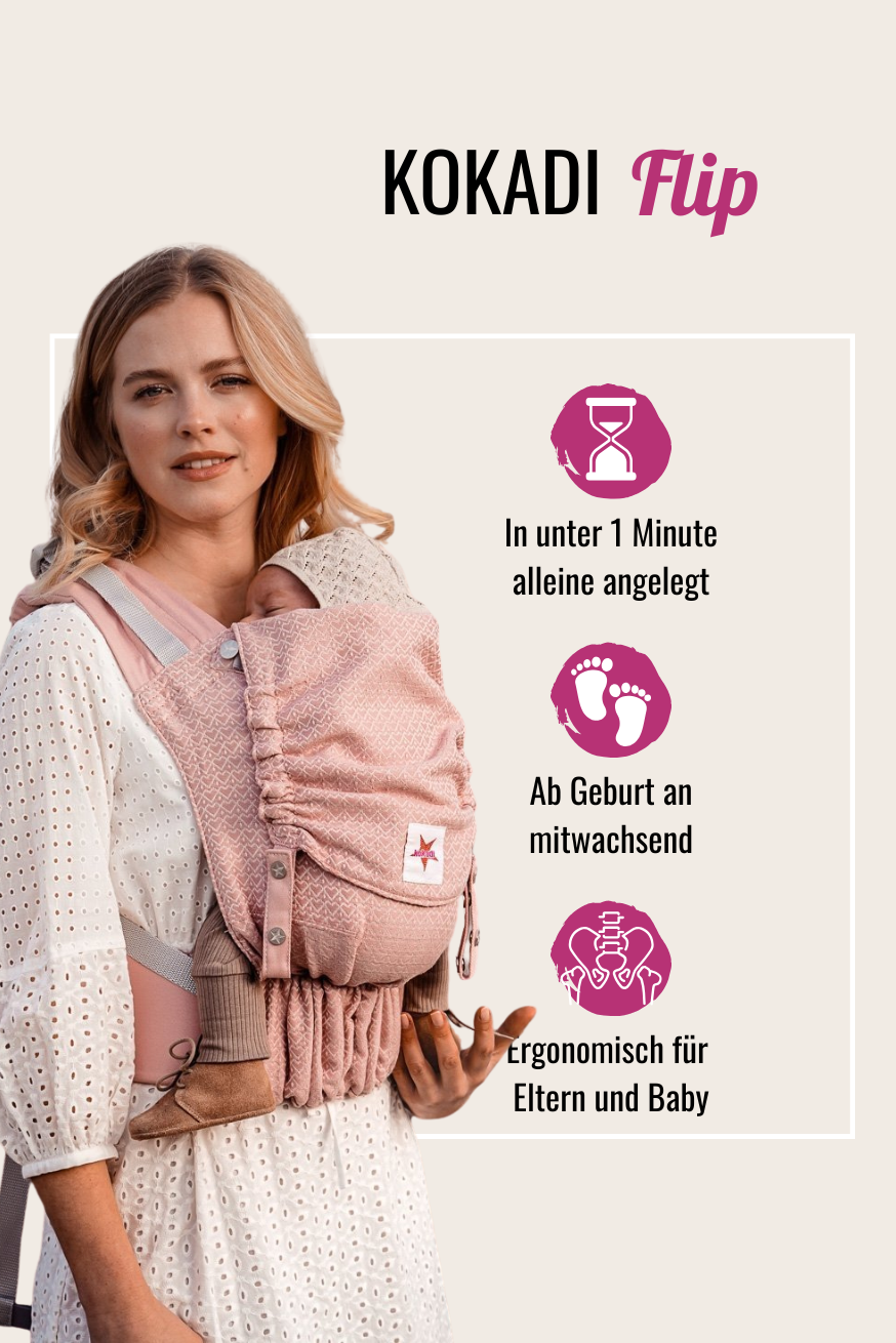 Baby Carrier Flip Heart2Heart Rosé