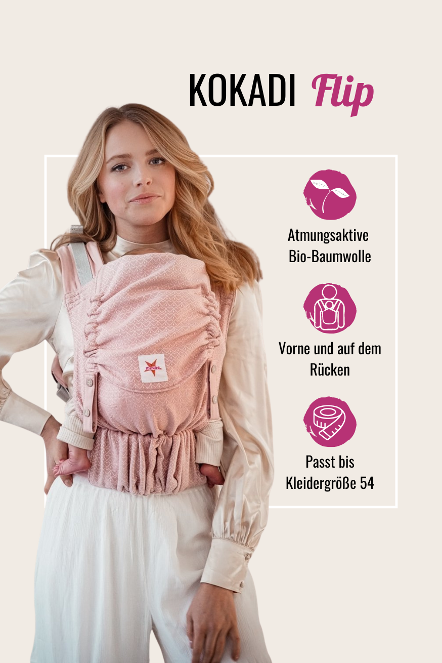 Baby Carrier Flip Heart2Heart Rosé