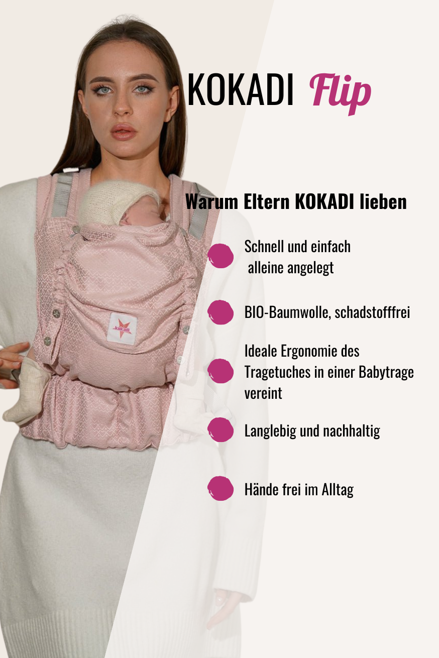 Baby Carrier Flip Heart2Heart Rosé