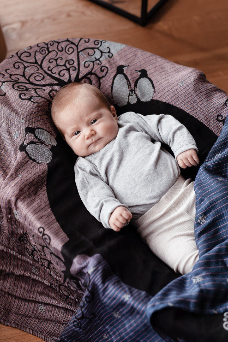 Couverture câline pingouin amour Tilda