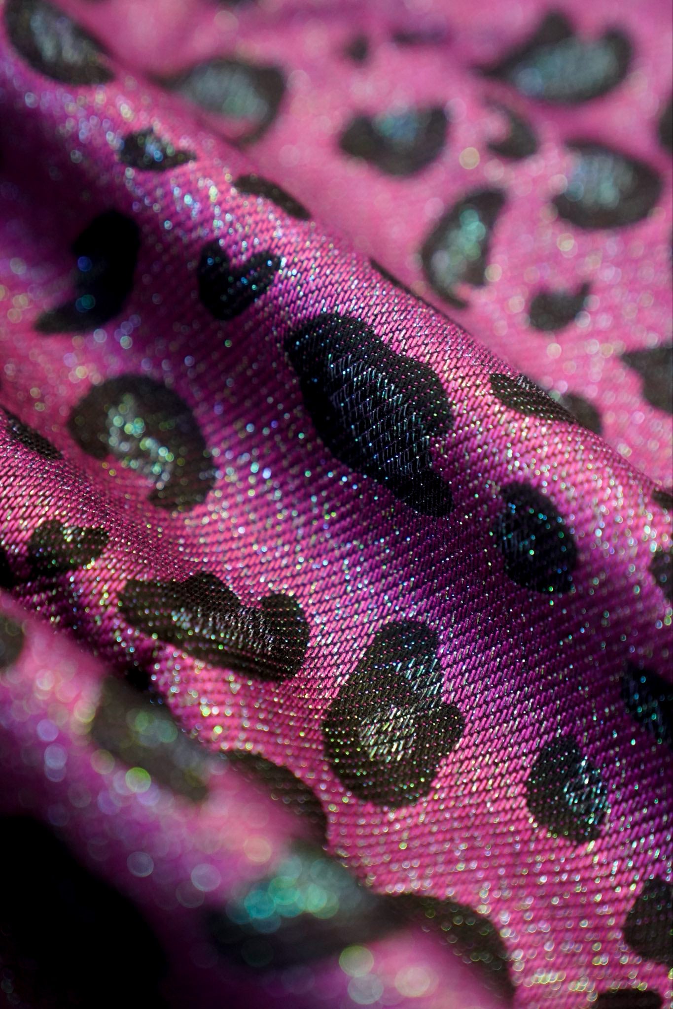 Draagzak TaiTai Safari roze groene glitzer