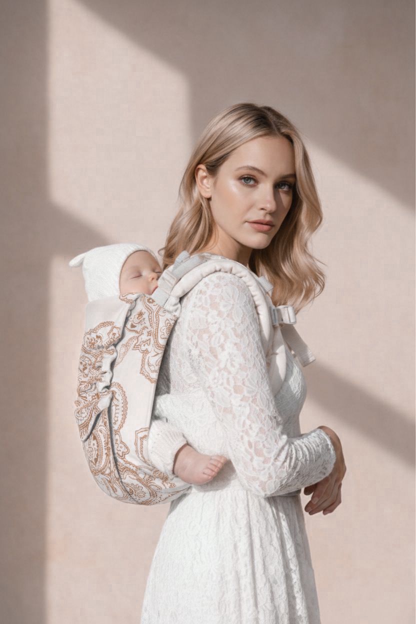 Draagzak Onbu Mandala Café au lait