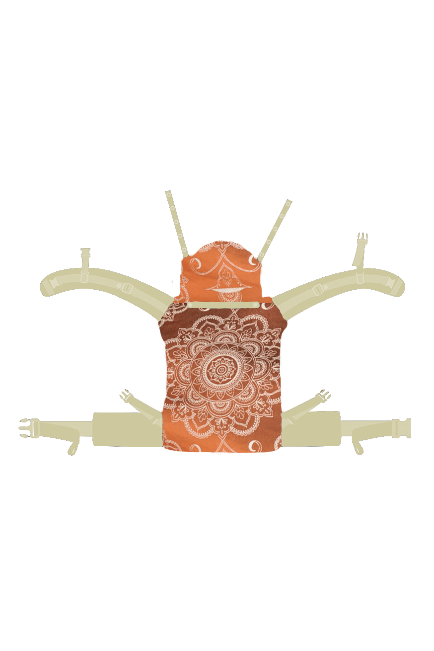 Draagzak Flip Mandala Latte Macchiato x Bamboe achterkant - KOKADI