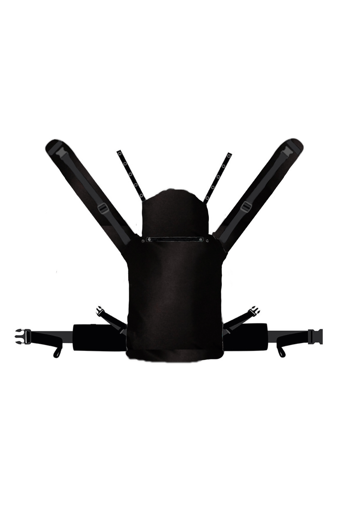 Babytrage Flip X Just Black - KOKADI