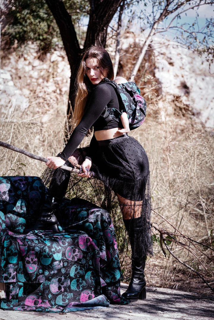 Babytrage Onbu Scary Skulls - KOKADI