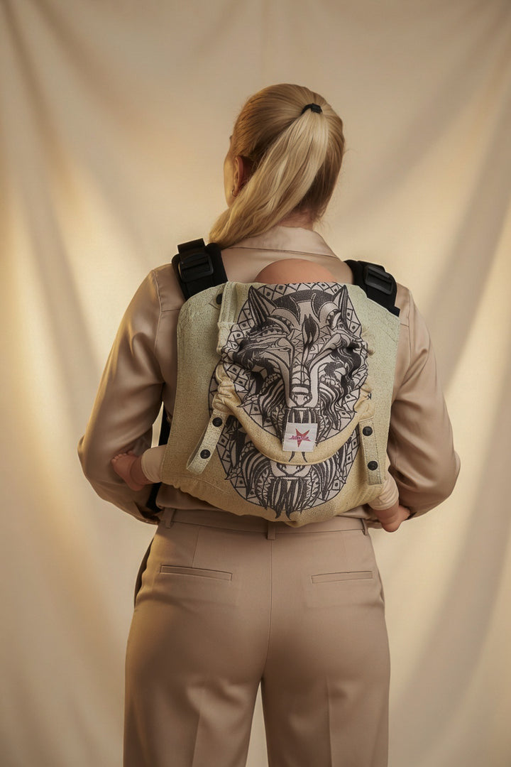 Onbu Loup mandala sauvage