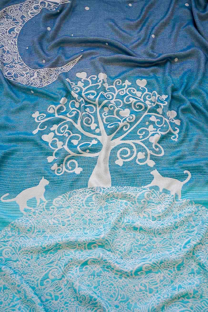 Knuffelige doek/sjaal mystieke maankatten
