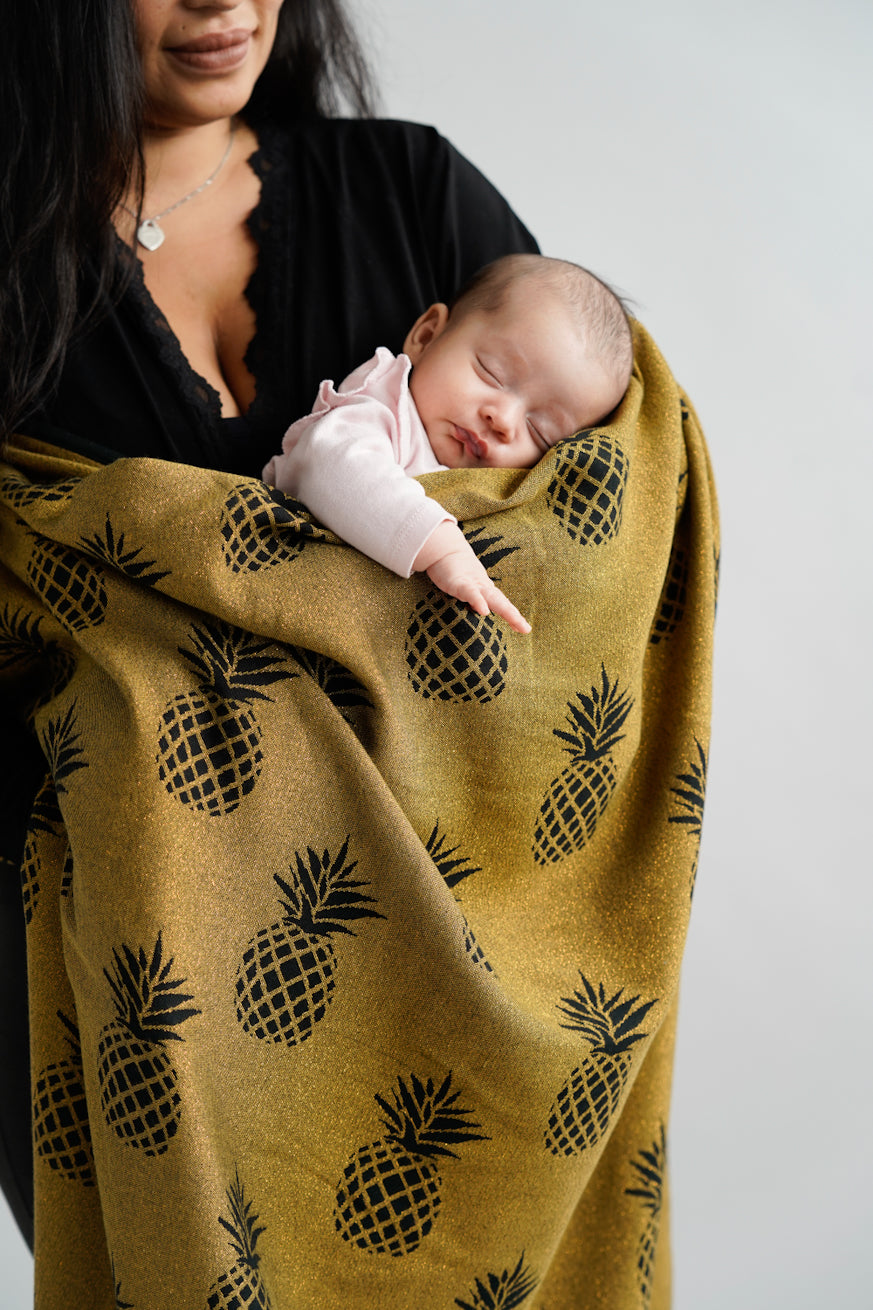 Knuffelige doek/sjaal ananas Penelope