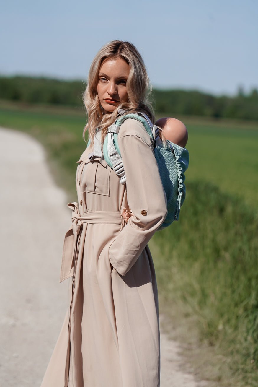 Porte-Bébé Onbu Menthe Heart2Heart - KOKADI