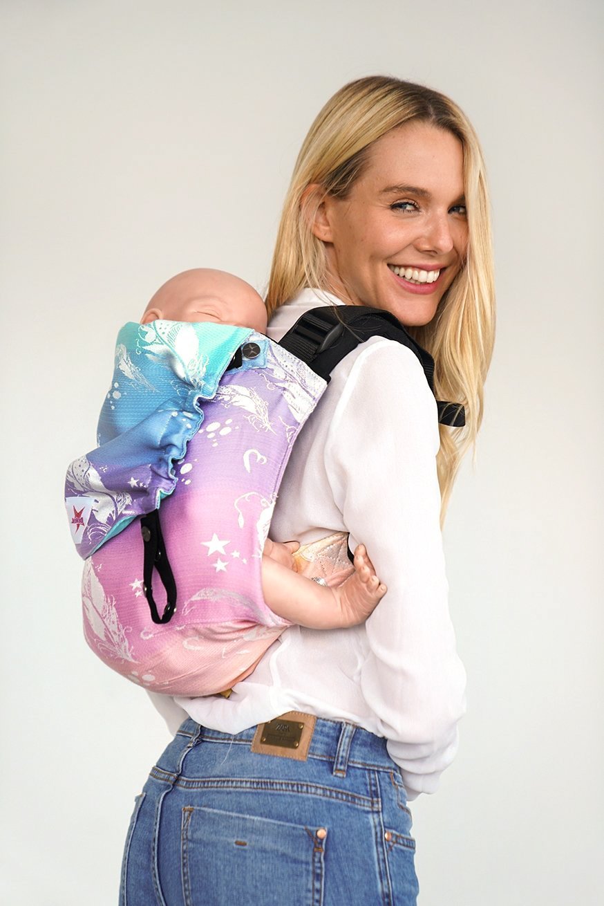 Porte-bébé Onbu Marie plumes