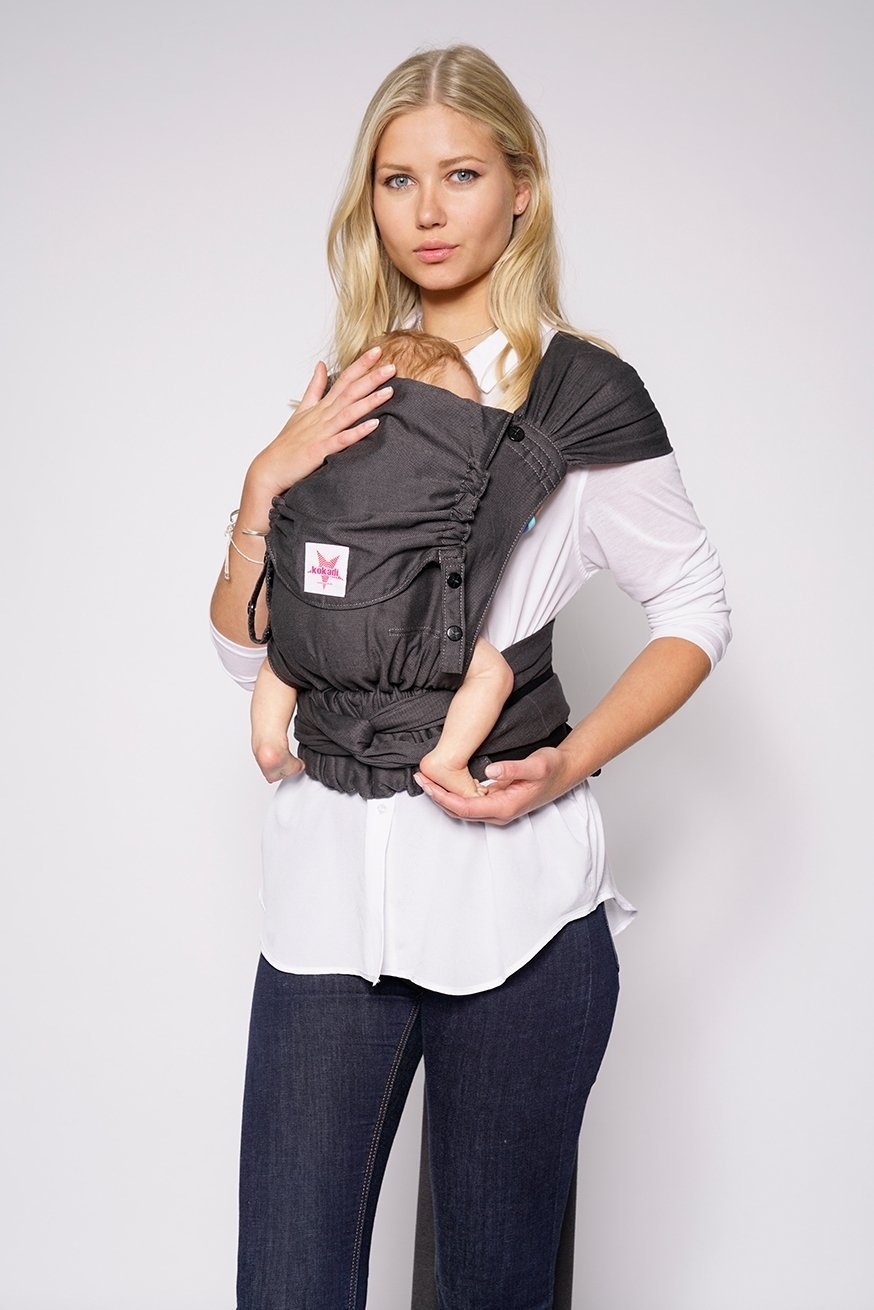 KOKADI Porte-Bébé WrapStar Juste M. Gray