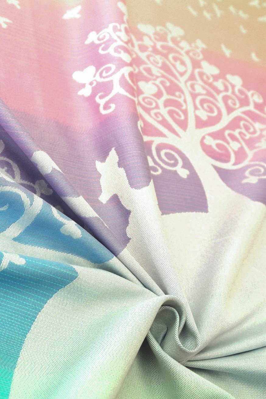 Draagzak WrapTai Marie in Wonderland SilverLine - KOKADI