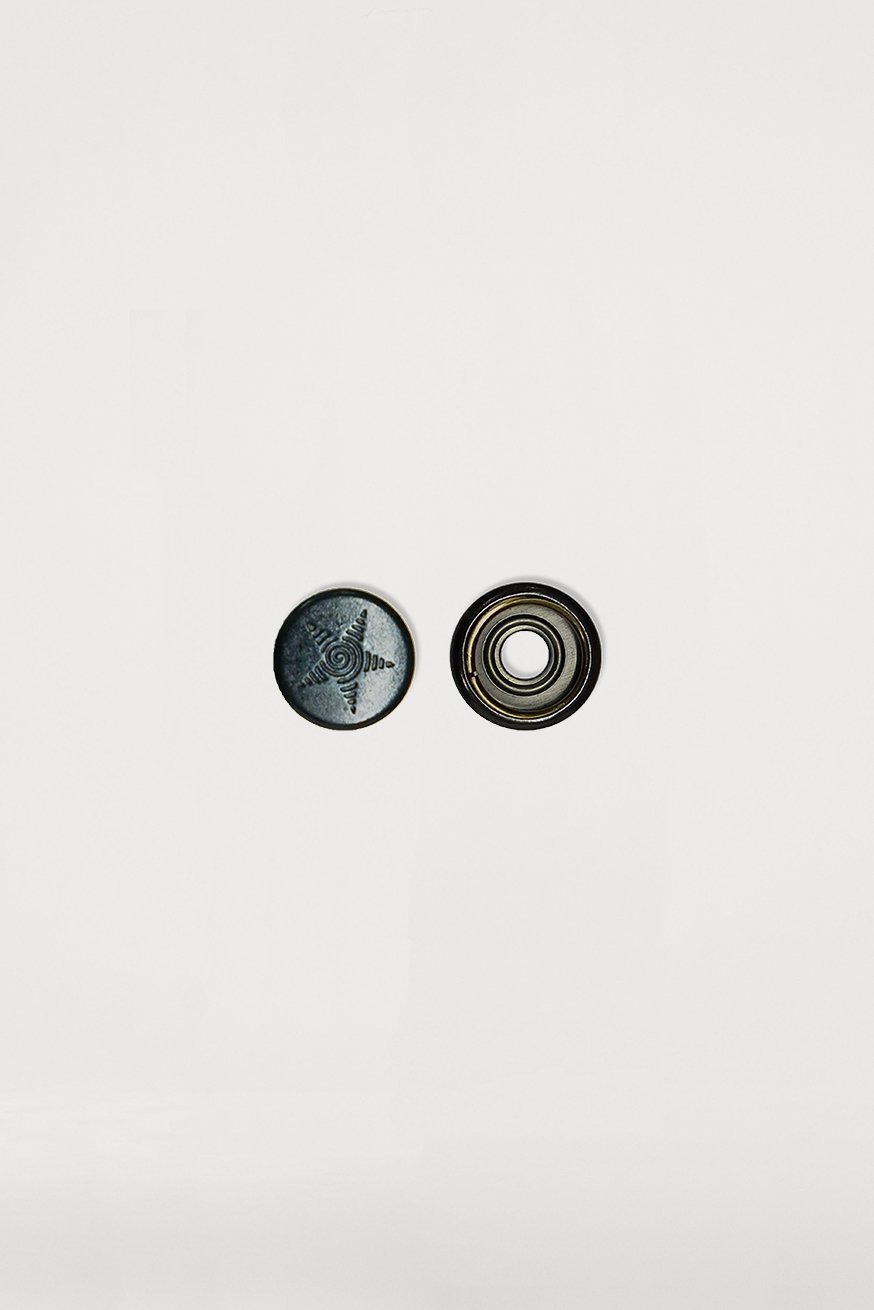 Bouton poussoir femelle noir (ancien) - KOKADI