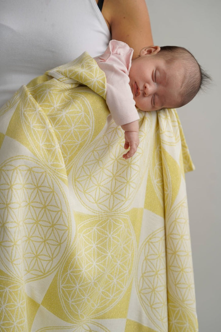 Kuscheltuch Blume des Lebens gold - KOKADI