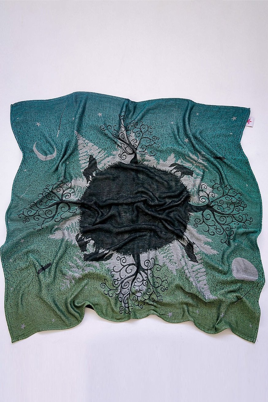 Couverture câline Forêt des Loups Finn - KOKADI