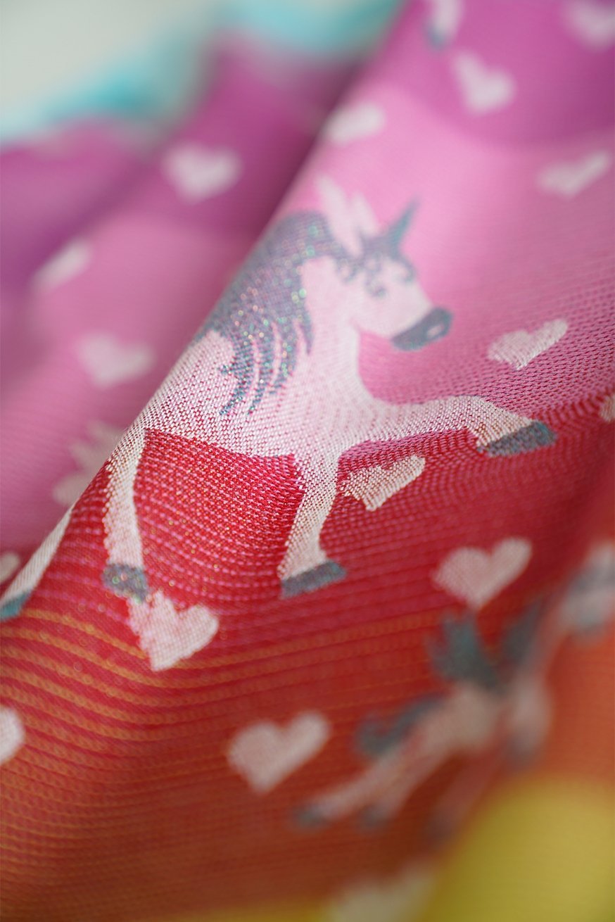 Tragetuch Dancing Unicorn Petrol - KOKADI