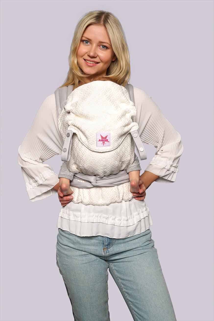 Porte-bébé TaiTai Snow &amp; Ice Retro Stars Silverline