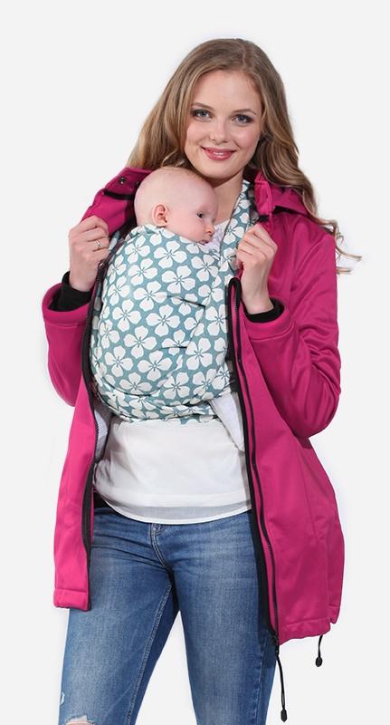 Veste de portage rose uni